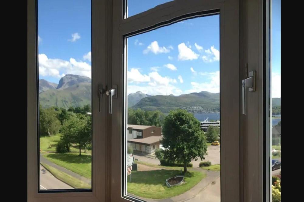 Caledonian Canal Floor Flat, View Of Ben Nevis Fort William