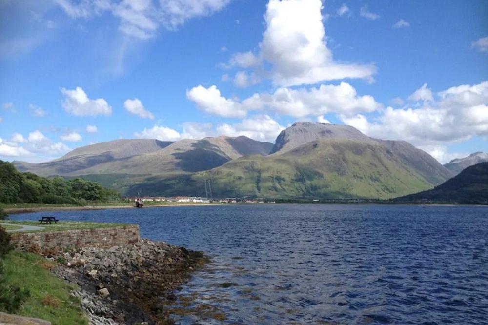 Caledonian Canal Floor Flat, View Of Ben Nevis *